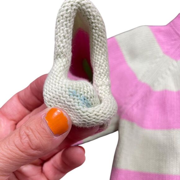 LL Bean Knit Sweater Owl and Stripes Toddler Size 2T - Picture 9 of 9